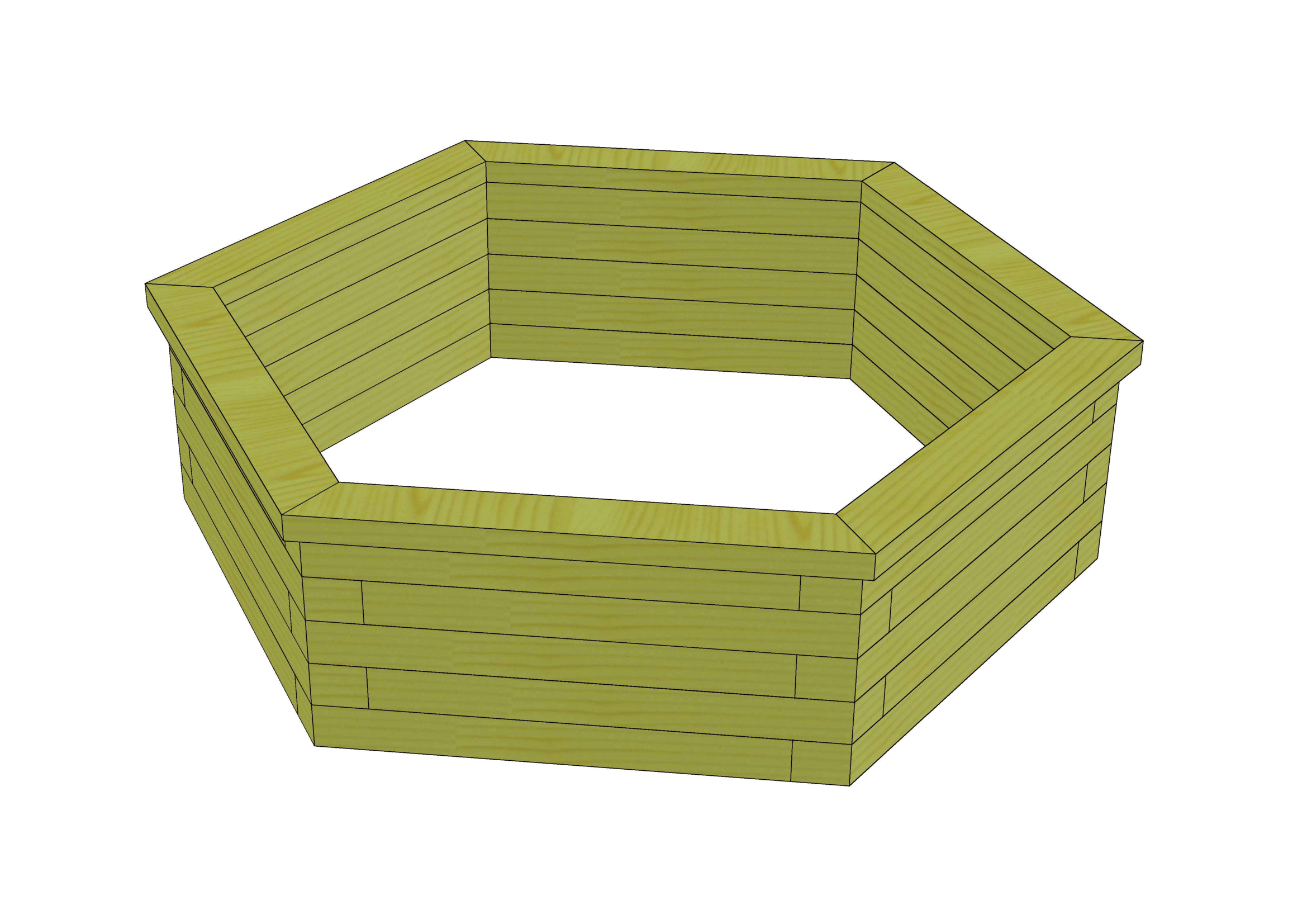 6-kampė 70x70-Model-1 Lysvė "Šešiakampė" - Image 1